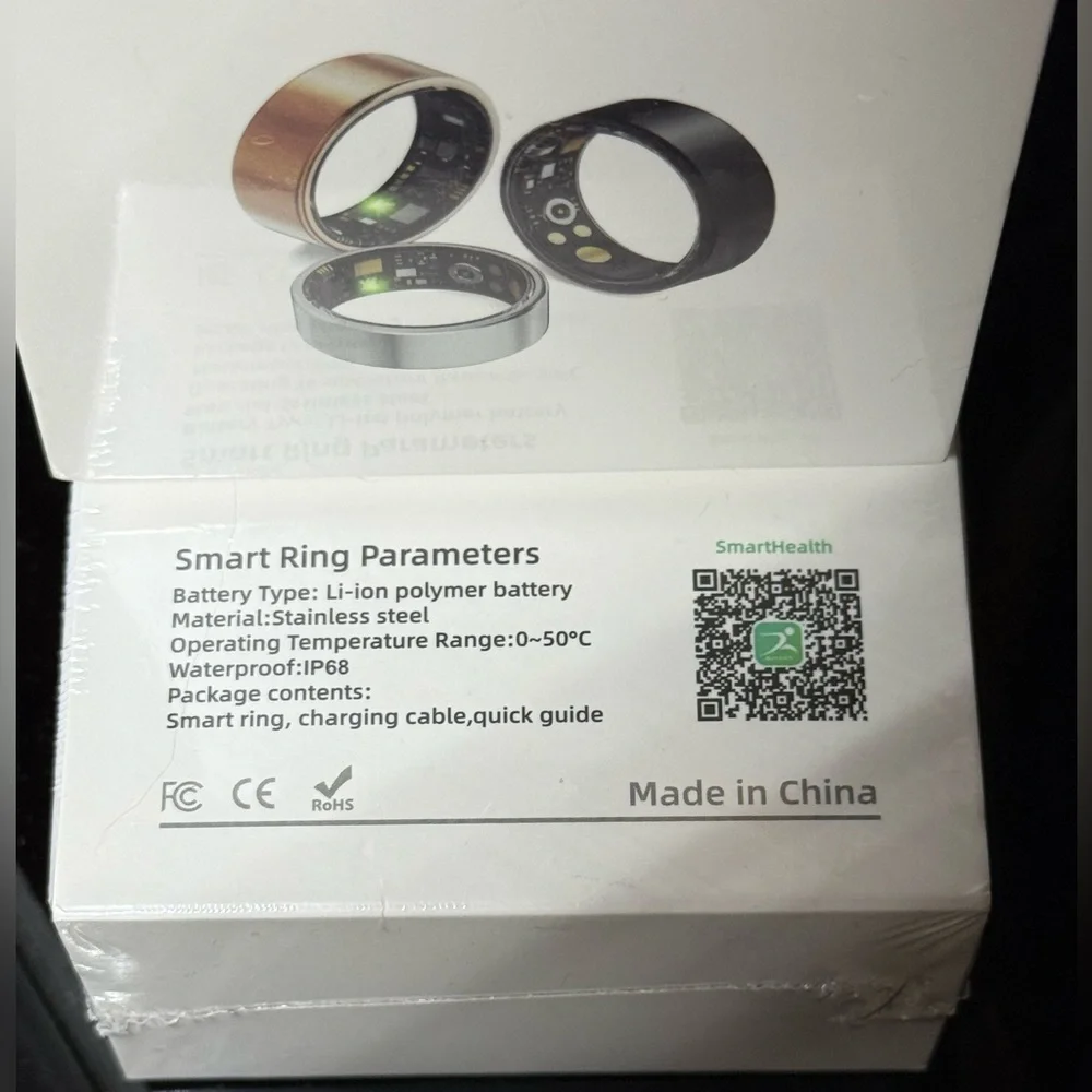 NEW Smart Ring Health and Fitness Tracker Rose Gold size 8